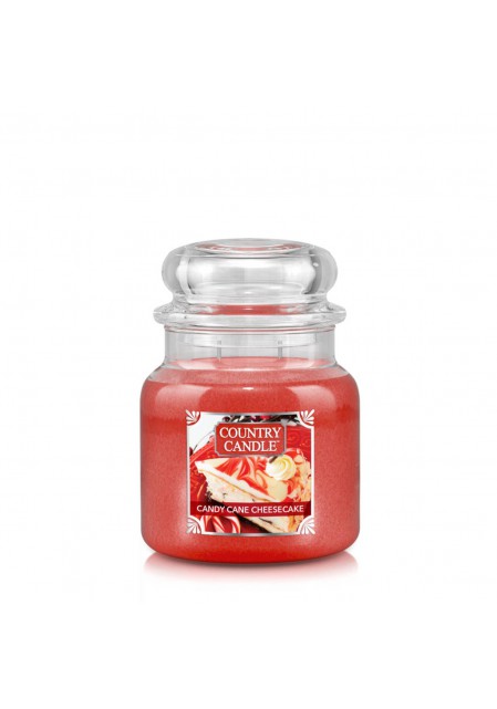 Country candle ароматическая свеча Сладкий Чизкейк / Candy Cane Cheesecake 453гр. 65-90 часов