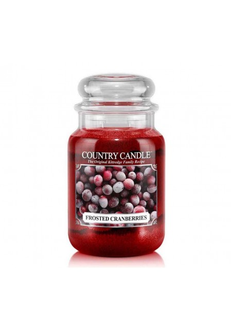 Country candle ароматическая свеча Морозная клюква / Frosted Cranberries 652гр.110-150 часов