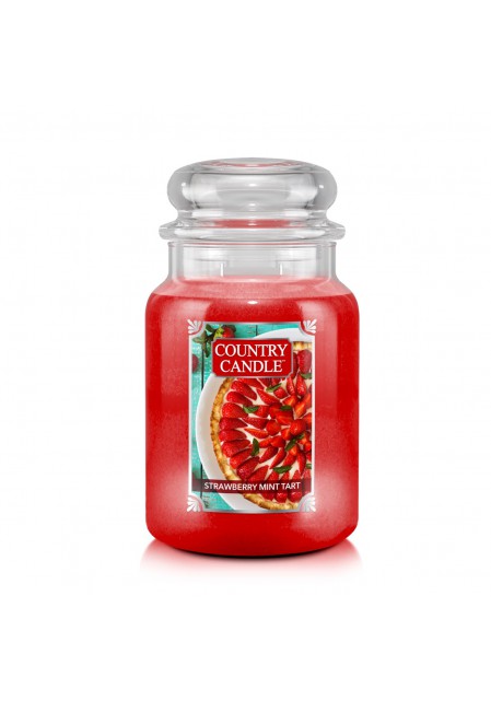 Country candle ароматическая свеча Клубнично-мятный тарт / Strawberry Mint Tart 652гр.110-150 часов