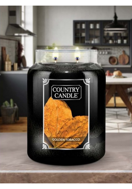 Country candle ароматическая свеча Золотой табак / Golden Tobacco 652гр.110-150 часов