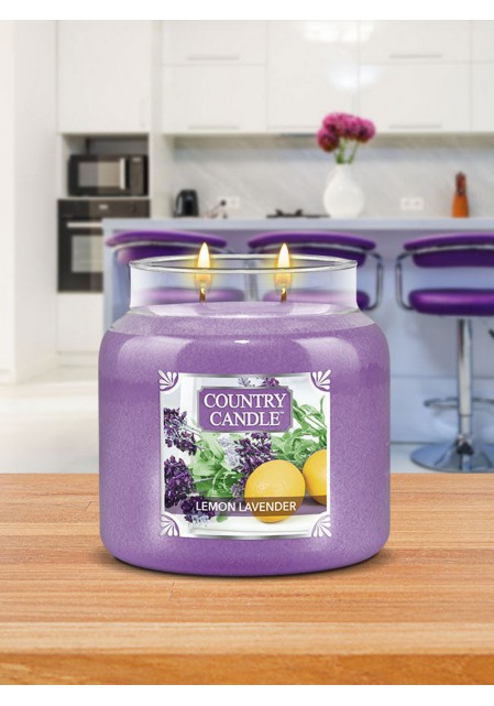 Country candle ароматическая свеча Лимон и лаванда / Lemon Lavender 453гр. 65-90 часов