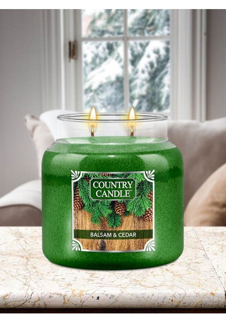 Country candle ароматическая свеча Пихта и кедр / Balsam & Cedar 453гр. 65-90 часов