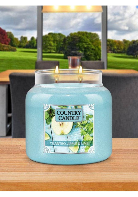 Country candle ароматическая свеча Кинза, яблоко и лайм / Cilantro, Apple & Lime 453гр. 65-90 часов