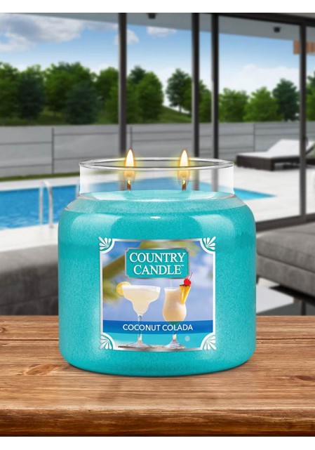 Country candle ароматическая свеча Кокосовая Пина-Колада / Coconut Colada 453гр. 65-90 часов