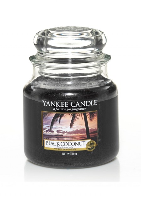 Ароматическая свеча Yankee Candle Black Coconut / Чёрный кокос 411 гр.