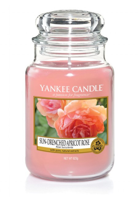 АРОМАТИЧЕСКАЯ СВЕЧА YANKEE CANDLE Sun-drenched apricot rose / Солнечная абрикосовая роза