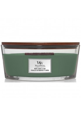 Дуб и листья мяты свеча эллипс 453.6гр. / WoodWick Ellipse Mint Leaves & Oak