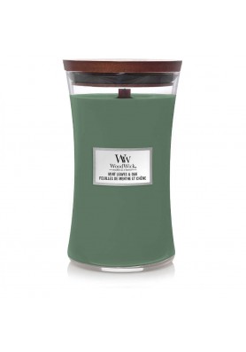 Дуб и листья мяты свеча большая 610гр. / WoodWick Classic Large Mint Leaves and Oak