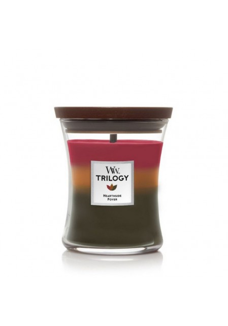 У очага свеча средняя трилогия 275гр. / WoodWick Trilogy Medium Hearthside