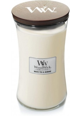 Белый чай и жасмин свеча большая 610гр. / WoodWick Classic Large White Tea & Jasmine