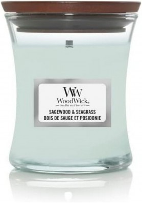 Полынь и морская трава свеча маленькая 85гр. / WoodWick Classic Mini Sagewood & Seagrass