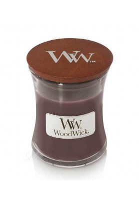 Замша и сандаловое дерево свеча маленькая 85гр.  / WoodWick Classic Mini Suede & Sandalwood