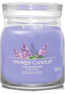 Цветы сирени средняя свеча 368 грамм / Yankee Candle Signature Lilac blossoms