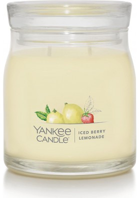 Ягодный лимонад средняя свеча 368 грамм / Yankee Candle Signature Iced Berry Lemonade