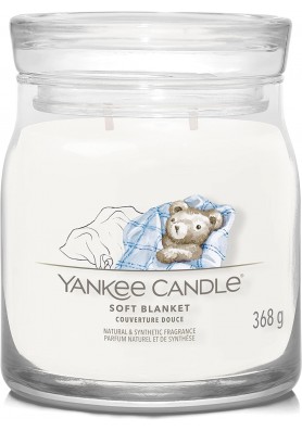 Мягкое одеяло средняя свеча 368 грамм / Yankee Candle Signature Soft blanket
