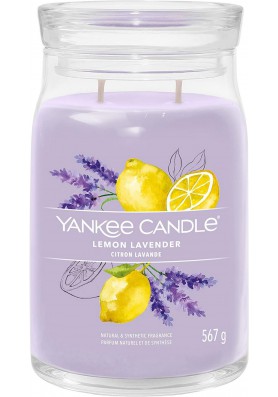 Лимон и лаванда большая свеча 567 грамм / Yankee Candle Signature Lemon Lavender