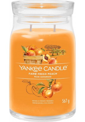 Свежий персик большая свеча 567 грамм / Yankee Candle Signature Farm fresh peach