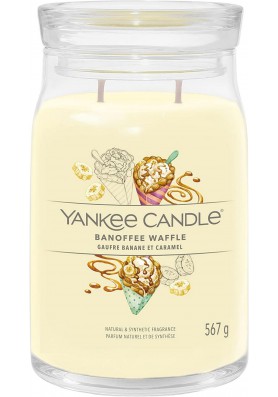 Вафли Баноффи большая свеча 567 грамм / Yankee Candle Signature Benoffee waffle