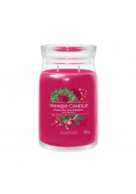 Сверкающая зимняя ягода большая свеча 567 грамм / Yankee Candle Signature Sparkling winterberry
